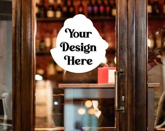 Custom Window Decal, Personalized Storefront Sticker, Business Logo Decal, Vinyl Door Sign, Shop Front Window Sticker, Your Design Here