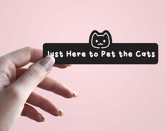 Funny Cat Lover Decal, Laptop Sticker, Cute Kitty Car Decal, Cat Mom Gift, Pet Owner Vinyl Sticker Scrapbook Sticker, Funny Vinyl Sticker