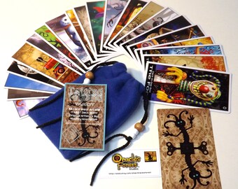 Twisted Toyland Tarot Cards - 22 Card Major Arcana Deck (With Handmade Tarot bag)