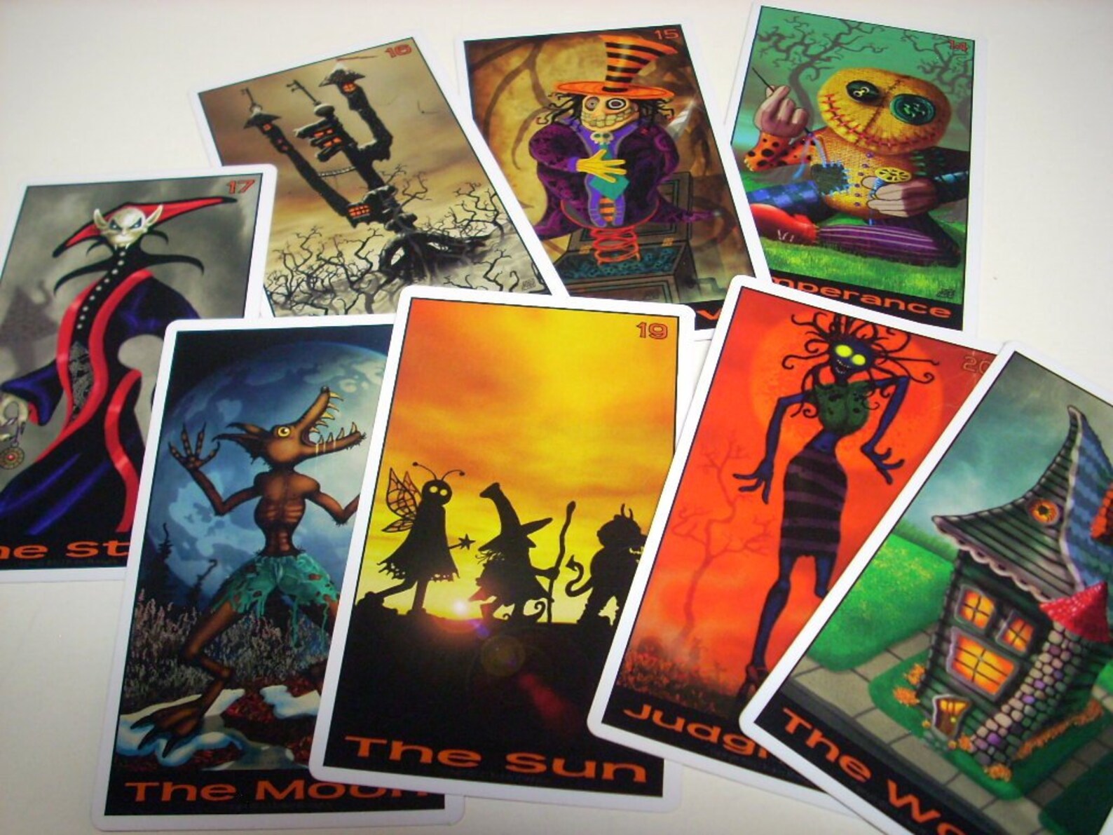 Halloween Tarot Cards 22 Card Major Arcana Deck with  Etsy