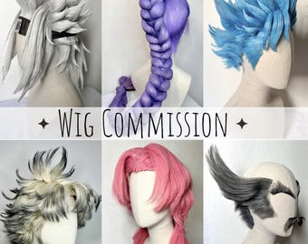 Custom Cosplay Wig | Made to Order Wig Anime | Handmade Wig for Cosplay Anime | Commission Wig | Personalized Character Wig | High Quality