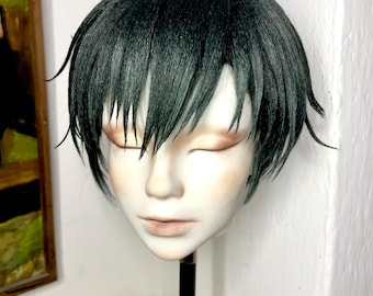 Maki Inspired Wig | Sorcerer Style Green Wig | Made to Order Anime Wig | Handmade Custom Cosplay Wig | Fan-Made Commission