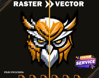 Custom Vectorize Service, Vector Redraw, Image To Vector, Image Vectorize, Image Redraw Service, Custom Logo Svg, Image to Vector, Upscale.