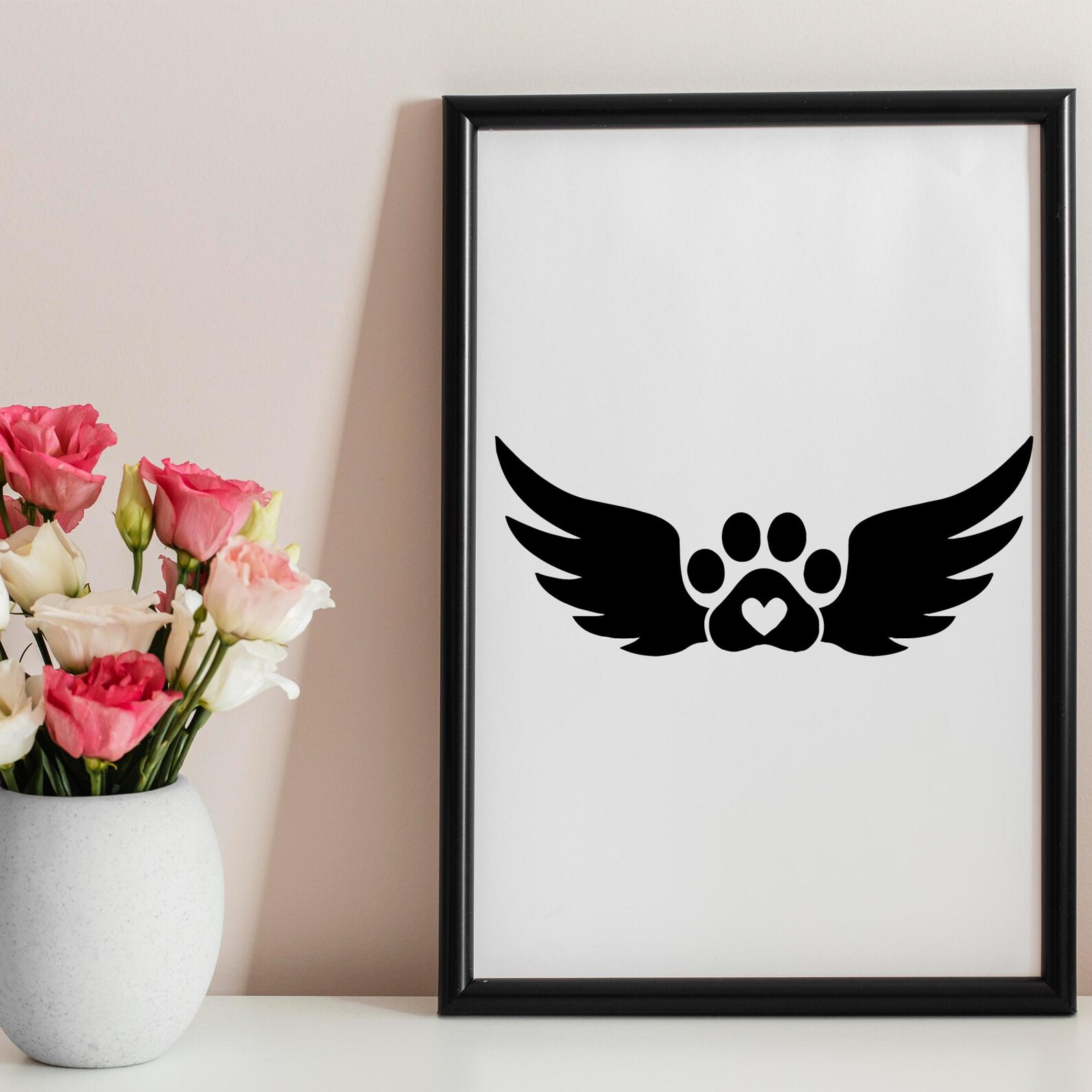 50 Clipart Dog Pet Paw Print SVG Bundle Dog Puppy Heart Paws Cut Files ...
