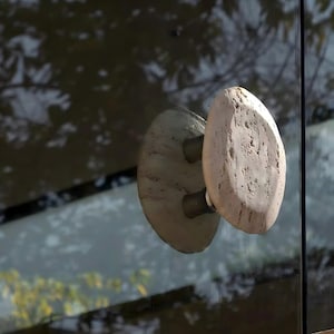 Premium Custom Engraved Travertine & Marble Door Pulls