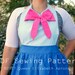 FAIRY GODMOTHER Cinderella Disney princess inspired Costume Apron pdf Sewing Pattern PLUS size 12-22 Women Birthday Party Cosplay xl 2x 3x