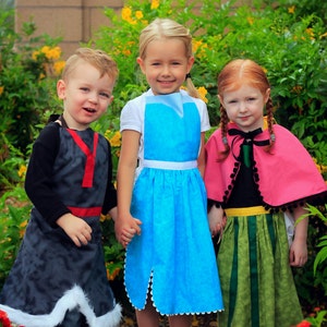 Frozen ANNA/ ELSA Princess Child Halloween Costume Apron - Etsy
