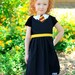 HARRY POTTER Gryffindor inspired Costume APRON. Sizes 2t - Girls 12 Chidrens Dress up Birthday Party Photo Prop Hogwarts School Halloween