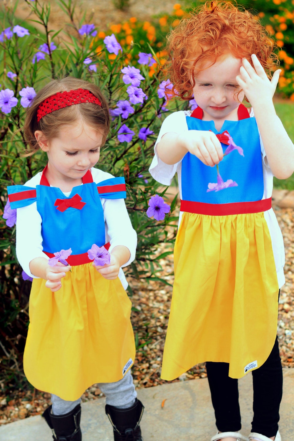 SNOW WHITE Disney Princess inspired Child Costume Apron Pdf | Etsy