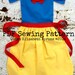 SNOW WHITE Disney Princess inspired Child Costume Apron Pdf Sewing PATTERN. Girls sizes 2-8 Birthday Party Dress up Play Photo Prop Children