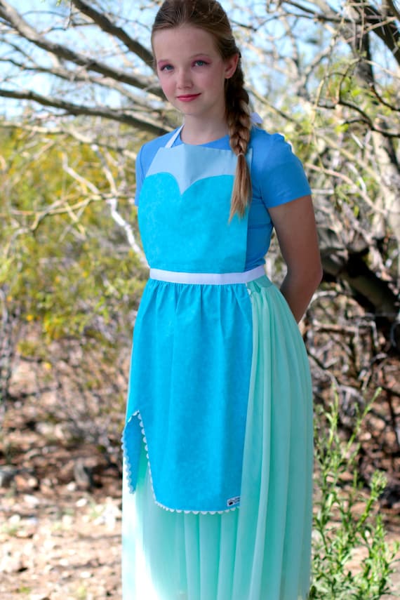 Teenage Disney Princess Halloween Costumes 2022 Elsa Frozen Queen Disney Princess Halloween Costume Apron Etsy India
