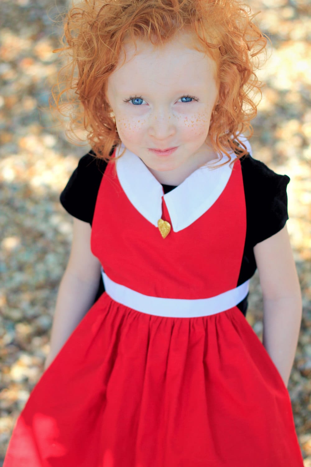 strapless open back dress Annie Red Dress with Bow for American Girl Doll – American Girl Doll Clothes  by Rocio