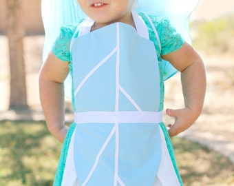 PERIWINKLE FAIRY Disney Child Halloween Costume apron. Fits Girls ages 3-6 Dress up Birthday Party Play Photo shoot prop Girls Princess