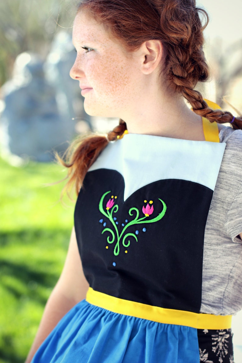 ANNA FROZEN princess Disney inspired costume APRON