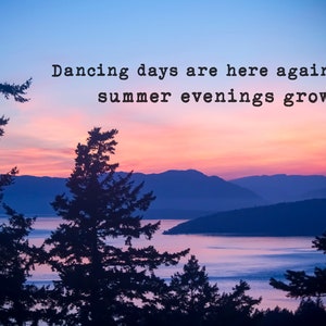 Dancing Days - Led Zeppelin art print, photography, washington, wall art, lyrics, photography, pacific northwest, pnw, robert plant
