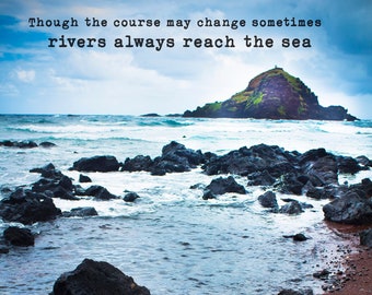Reach the Sea - Led Zeppelin Ten years gone art print, photography, wall art, lyrics, photography, hawaii, typography, ocean, sea