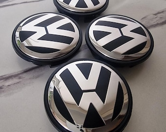 4 enjoliveurs Volkswagen 65 mm VW Golf MK4 MK5 MK6 MK7 Passat Polo Tiguan Scirocco T5 T6 Touran Amarok Caddy Goujons OE 3B7601171