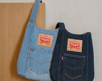 Upcycled denim schoudertassen – van gerecyclede Levi's Denim Jeans