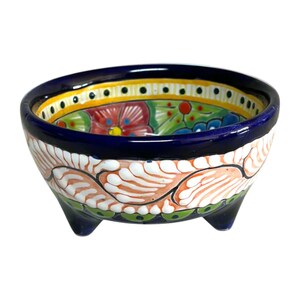 Handcrafted Talavera Salsa Bowl | Mexican Ceramic Dip Dish