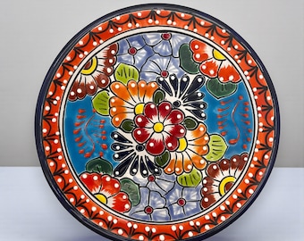 Prato de Jantar Talavera de 25 cm | Cerâmica Popular Mexicana