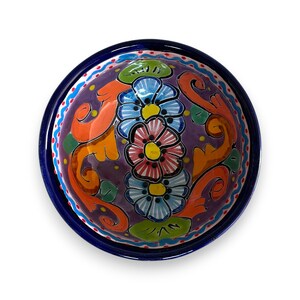 Handcrafted Talavera Salsa Bowl | Mexican Ceramic Dip Dish
