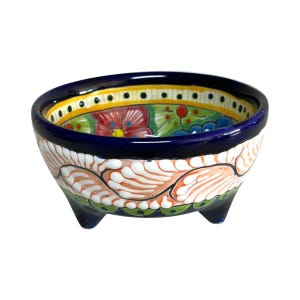 Handcrafted Talavera Salsa Bowl | Mexican Ceramic Dip Dish