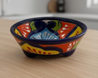 Talavera Salsa Bowl | Ręcznie robione meksykańskie naczynie ceramiczne
