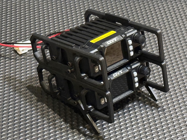 Tactical Ham Radio Stacking Rails for QYT KT-7900D, 8900, 8900D, BTECH ...