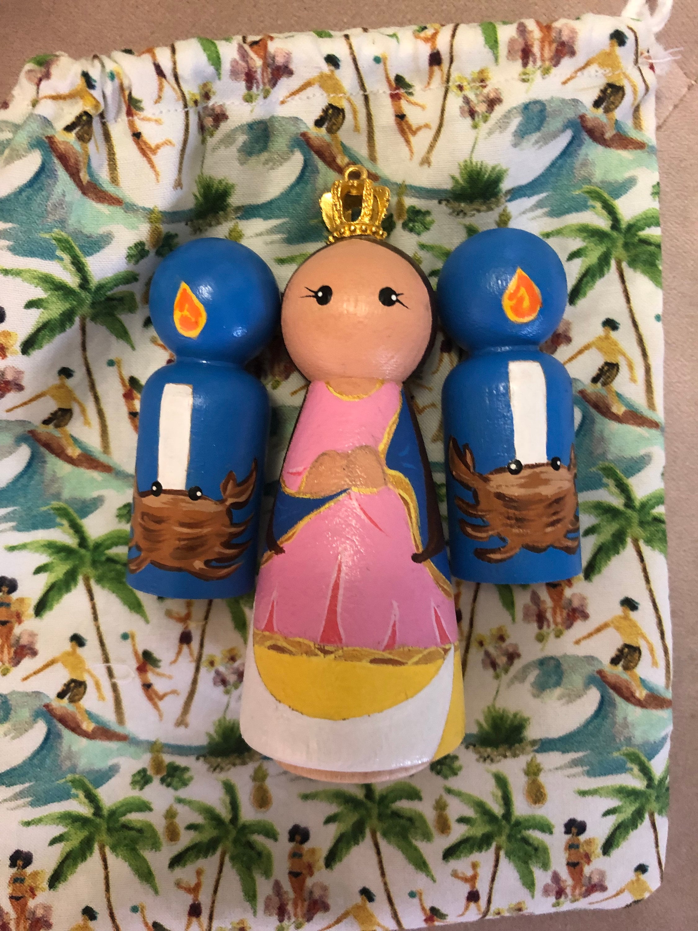 Santa Marian Kamalen With Crabs and Guam Keepsake Bag Etsy