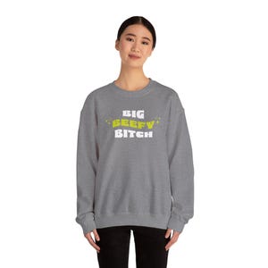 Big Beefy Bitch Rundhals-Sweatshirt, Powerlfing Gym Bekleidung Bild 7