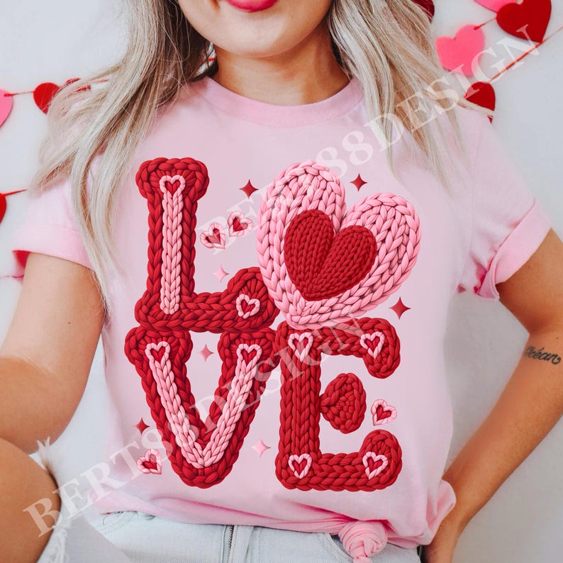 Preppy Valentine Shirt PNG File