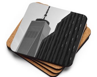 Freedom Tower NYC Cork-back Coaster