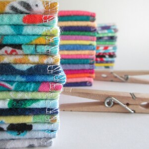 100 Reusable Cloth Wipes2 PlyRegular SizeMade To Order image 3