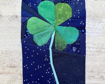 Clover FPP Pattern--Paper Piecing Quilt Block