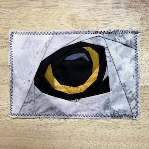 Patrón de bloque de edredón con patchwork de papel FPP con forma de ojo de búho (2 tamaños incluidos)