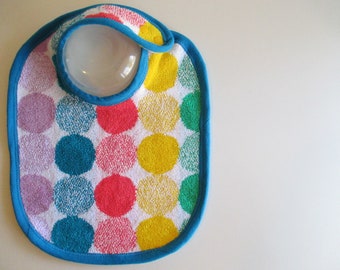 EcoBib--Adjustable Snap Closure--Modern Color Dot--Ready to Ship