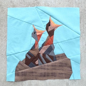 Open Mouths FPP Pattern--Baby Birds--Paper Piecing Quilt Block