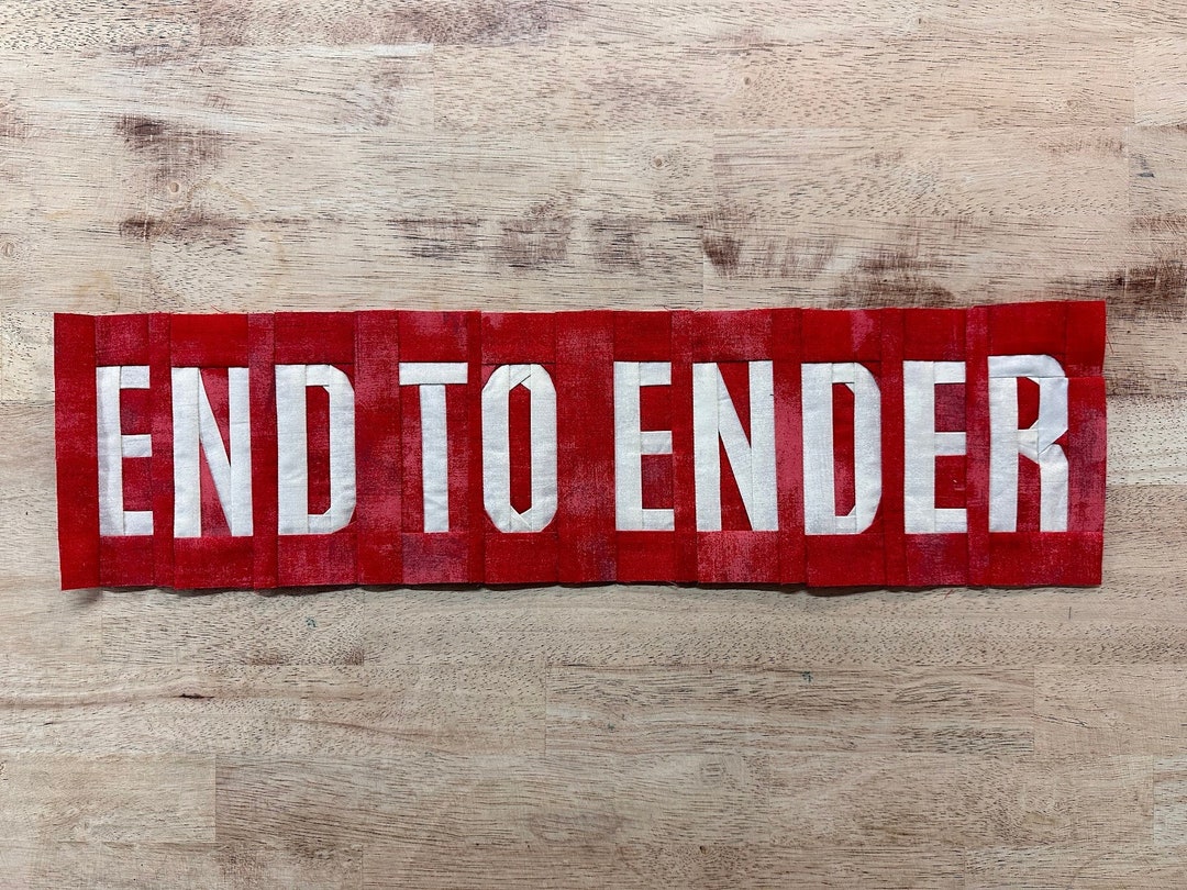 End to Ender FPP Pattern--trail Completion Pattern--paper Piecing Quilt ...