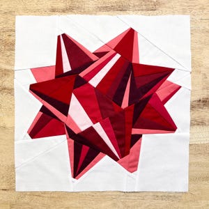 Gift Bow FPP Pattern--Paper Piecing Quilt Block