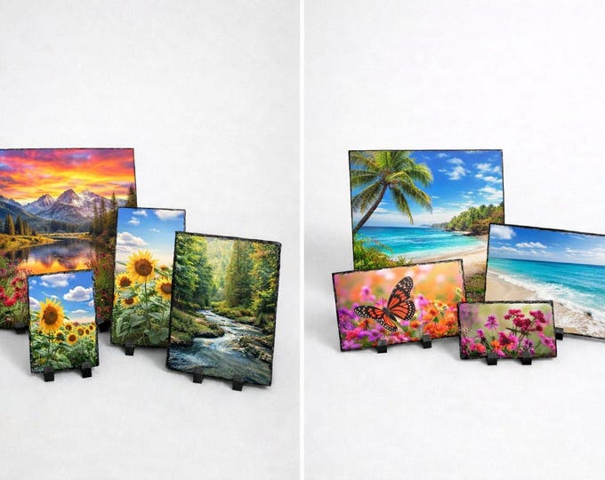 Personalisierte Schieferplatte mit Aufsteller