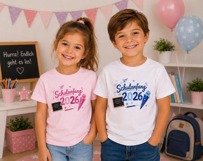 T-shirt for the start of school 2026 for girls and boys