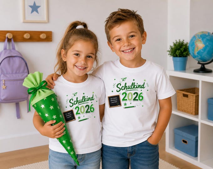 Schoolchild 2026 T-shirt for girls and boys