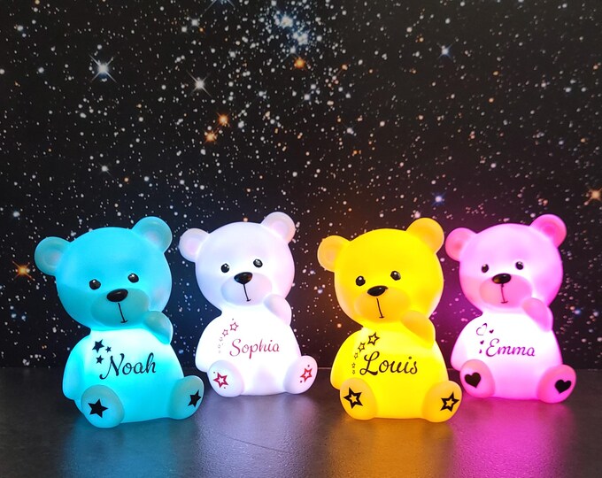 Personalisiertes Led Bärchen / Nachtlicht