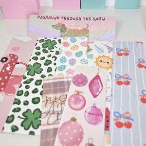 Seasonal Bookmarks Set | Holiday Reading Accessories, Book Lover Gift