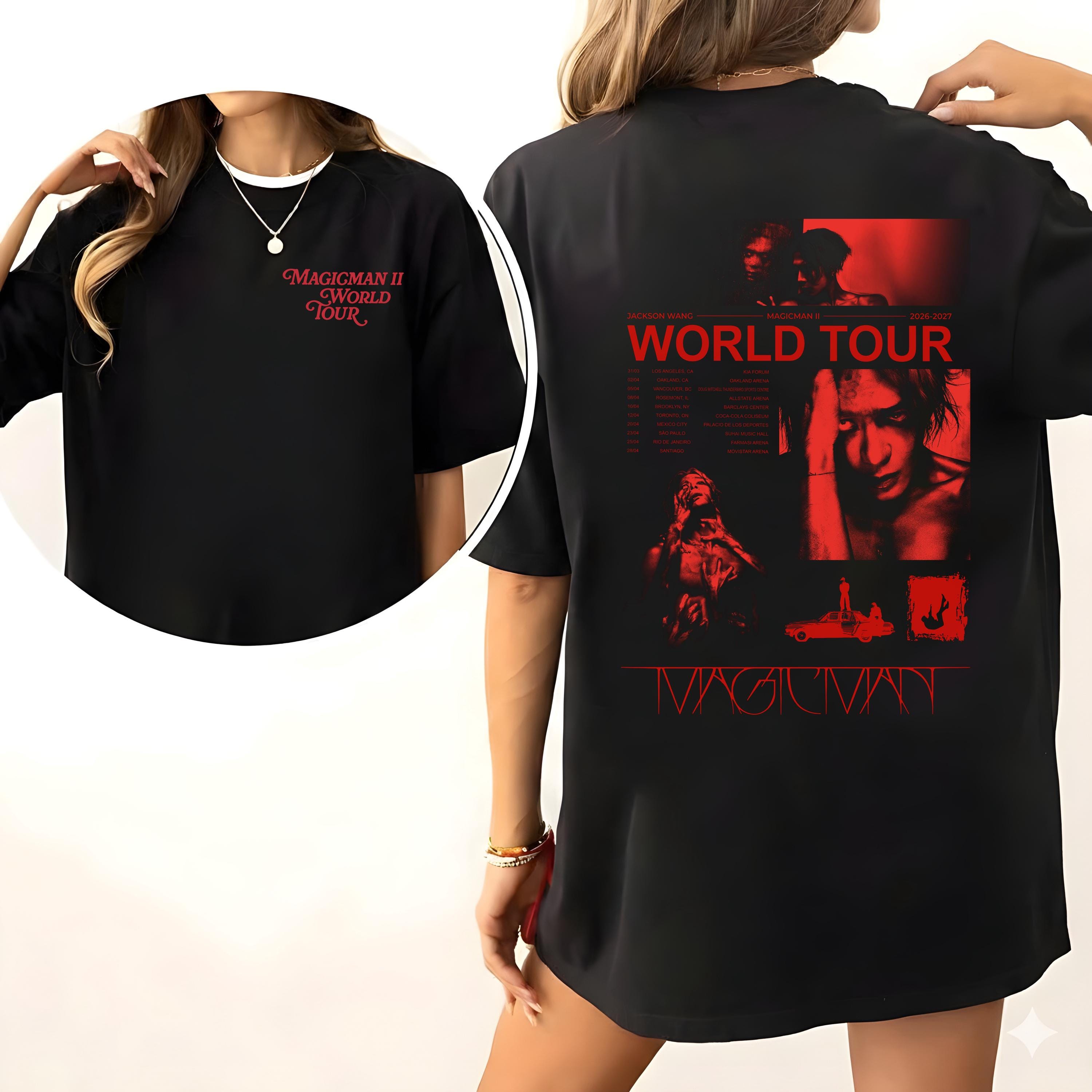 Discover Jackson Wang Magicman 2 World Tour 2026- 2027 T-shirt, 100 Ways Shirt, Jackson Wang Tour Shirt, Jackson Wang Kpop Shirt