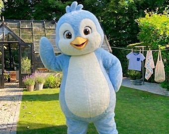 Costume da mascotte Piplup: costume da pinguino professionale per eventi cosplay per adulti, feste, sfilate di Halloween