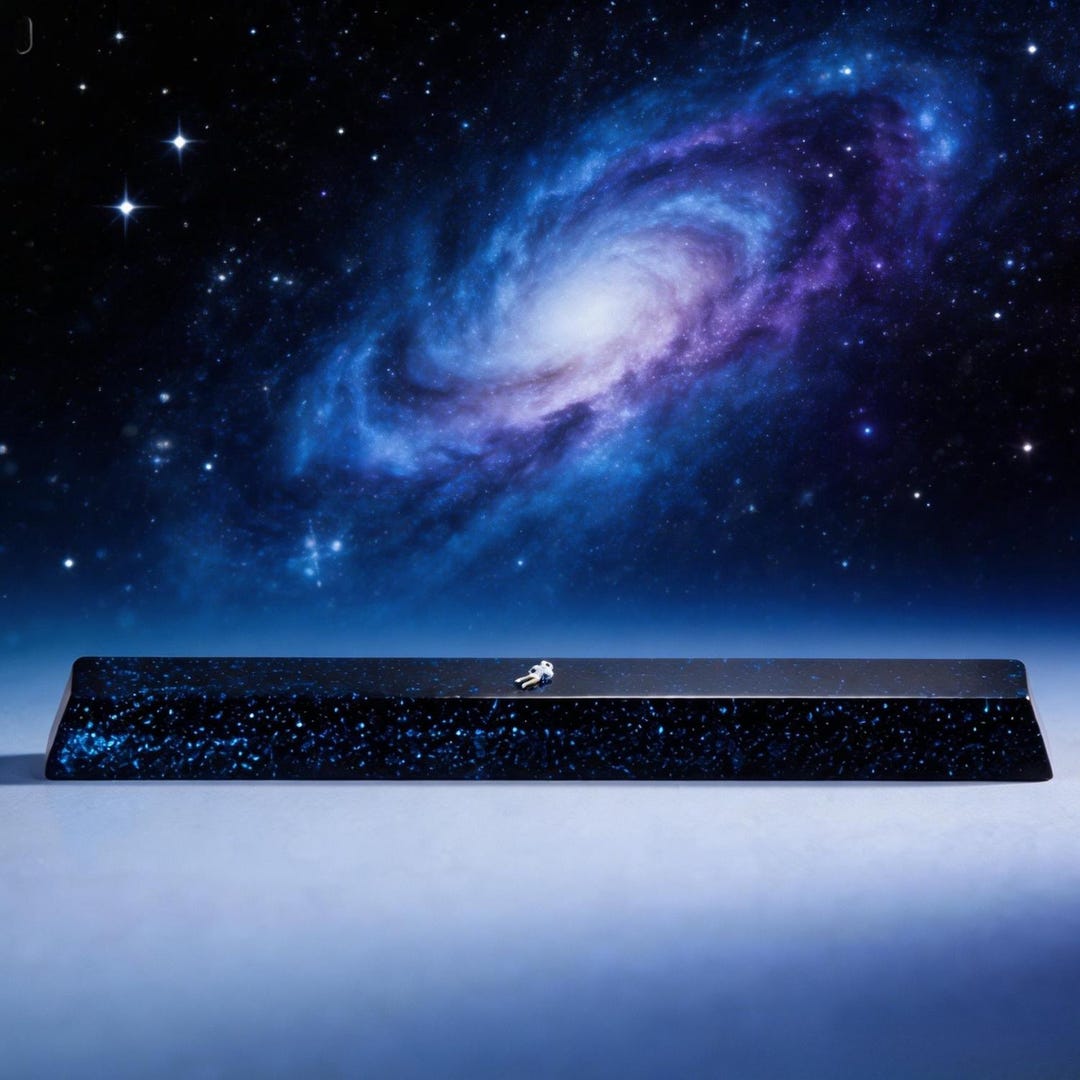 Space Theme Key Rack Galaxy Spacebar Keycap Resin, Astronaut Keyboard Decor, Custom Space ...