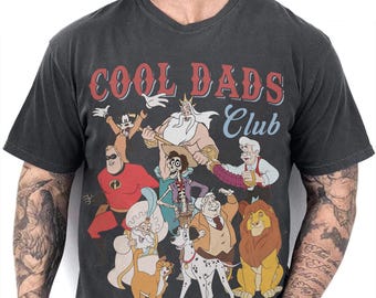Retro 90s Disney Cool Dad Club PNG, Best Dad Ever Design, Goofy Mufasa King Triton Artwork, Funny Family Trip Digital Download