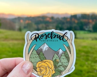 NEW! Rosebud Originals Logo Vinyl Sticker