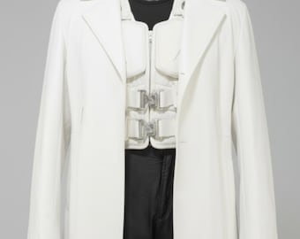 Handgefertigtes Blade Cosplay Kostüm: Lederweste & Trenchcoat